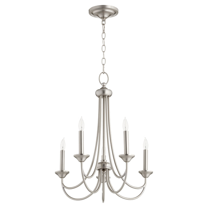 Quorum Home Quorum - 6250-5-65 - Five Light Chandelier - Satin Nickel
