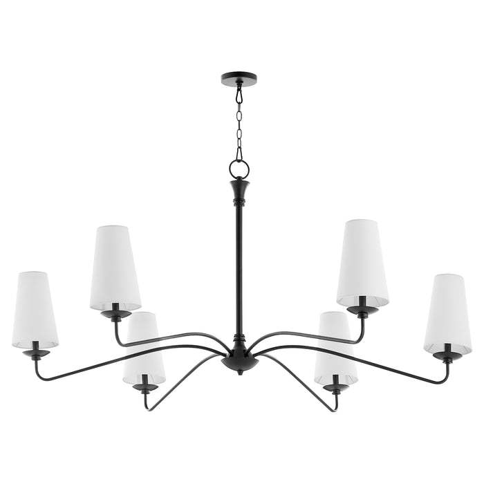 Quorum Home Quorum - 636-6-59 - Six Light Chandelier - Matte Black