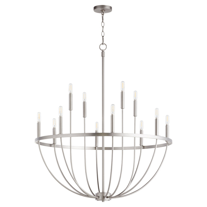 Quorum Home Quorum - 6374-12-65 - 12 Light Chandelier - Satin Nickel