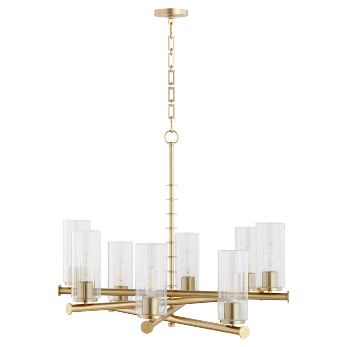 Quorum Home Quorum - 641-8-80 - Eight Light Chandelier - Aged Brass