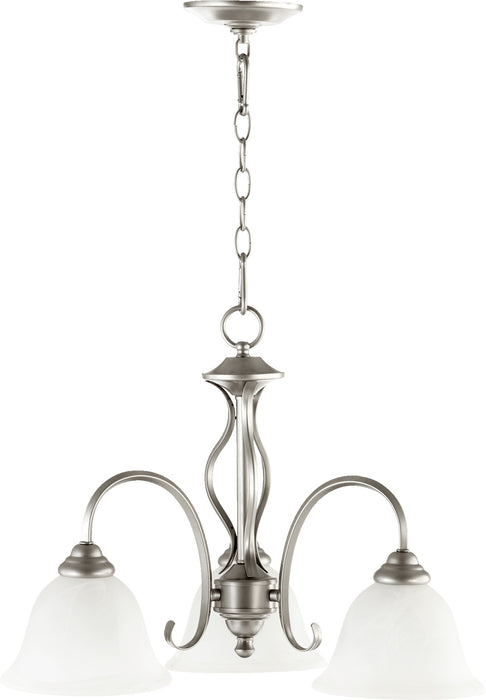Quorum Home Quorum - 6410-3-64 - Three Light Chandelier - Classic Nickel