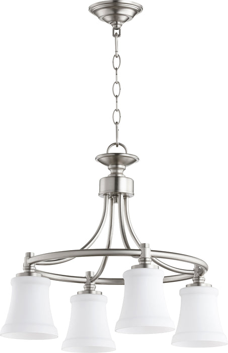 Quorum Home Quorum - 6422-4-65 - Four Light Chandelier - Satin Nickel