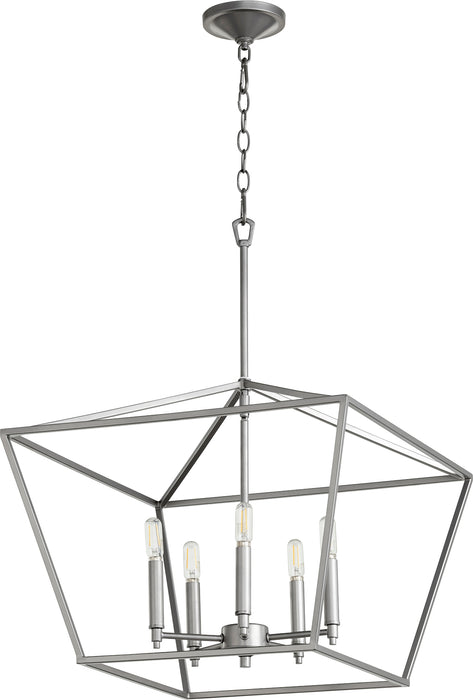 Quorum Home Quorum - 644-5-64 - Five Light Chandelier - Classic Nickel