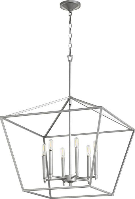 Quorum Home Quorum - 644-6-64 - Six Light Chandelier - Classic Nickel