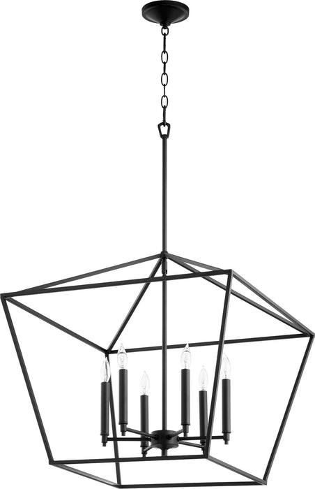 Quorum Home Quorum - 644-6-69 - Six Light Chandelier - Textured Black