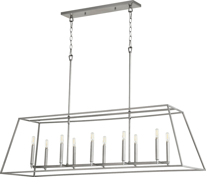 Quorum Home Quorum - 654-10-64 - Ten Light Pendant - Classic Nickel