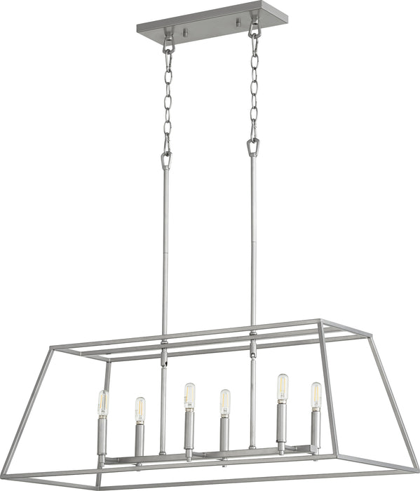 Quorum Home Quorum - 654-6-64 - Six Light Pendant - Classic Nickel