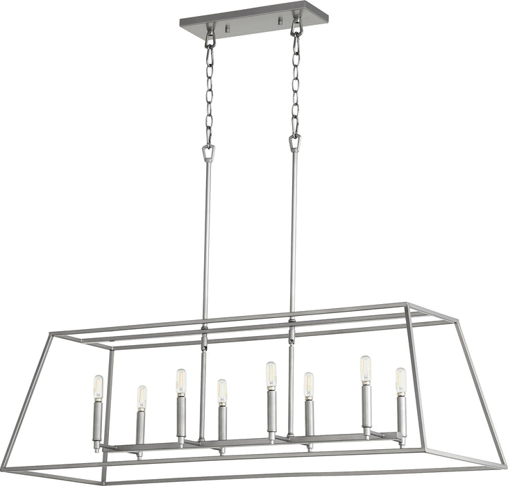 Quorum Home Quorum - 654-8-64 - Eight Light Pendant - Classic Nickel