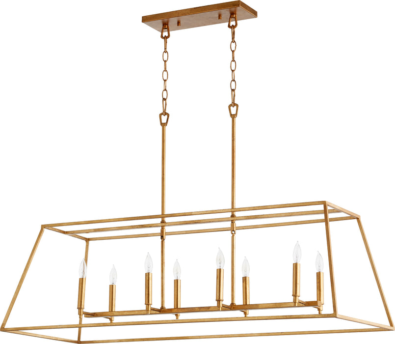 Quorum Home Quorum - 654-8-74 - Eight Light Pendant - Gold Leaf
