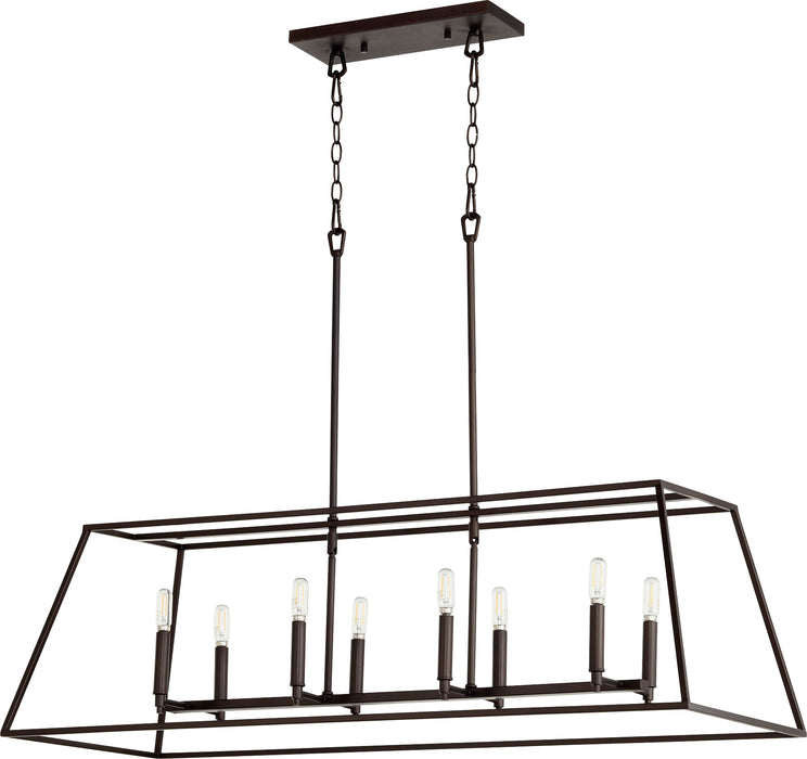 Quorum Home Quorum - 654-8-86 - Eight Light Entry Pendant - Oiled Bronze