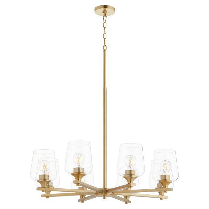 Quorum Home Quorum - 658-8-80 - Eight Light Chandelier - Aged Brass
