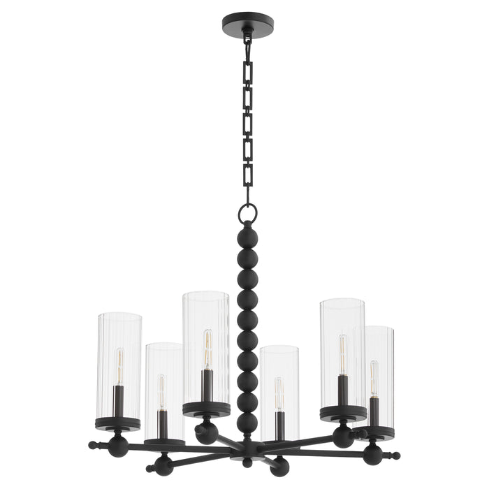 Quorum Home Quorum - 660-6-59 - Six Light Chandelier - Matte Black