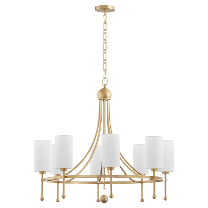 Quorum Home Quorum - 664-8-80 - Eight Light Chandelier - Aged Brass