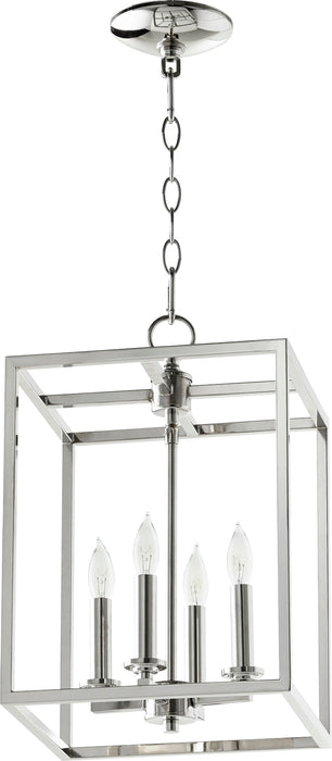 Quorum Home Quorum - 6731-4-62 - Four Light Entry Pendant - Polished Nickel