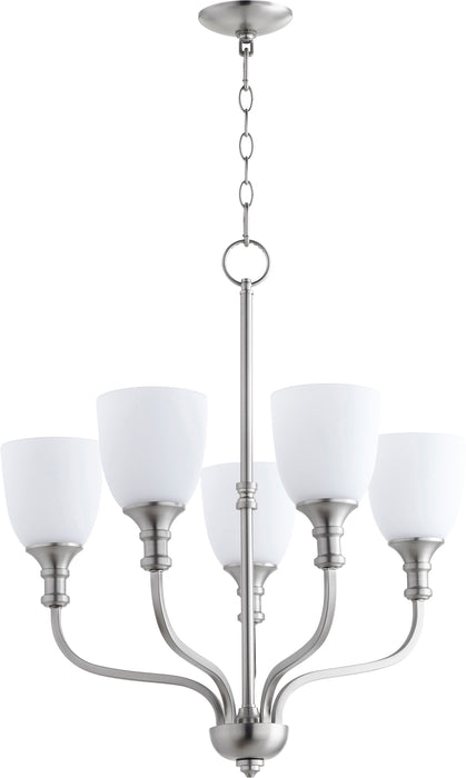 Quorum Home Quorum - 6811-5-65 - Five Light Chandelier - Satin Nickel