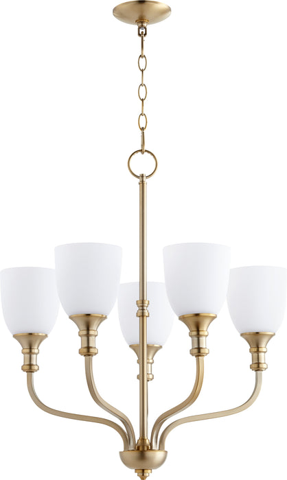 Quorum Home Quorum - 6811-5-80 - Five Light Chandelier - Aged Brass