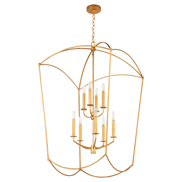 Quorum Home Quorum - 6812-9-74 - Nine Light Entry - Gold Leaf