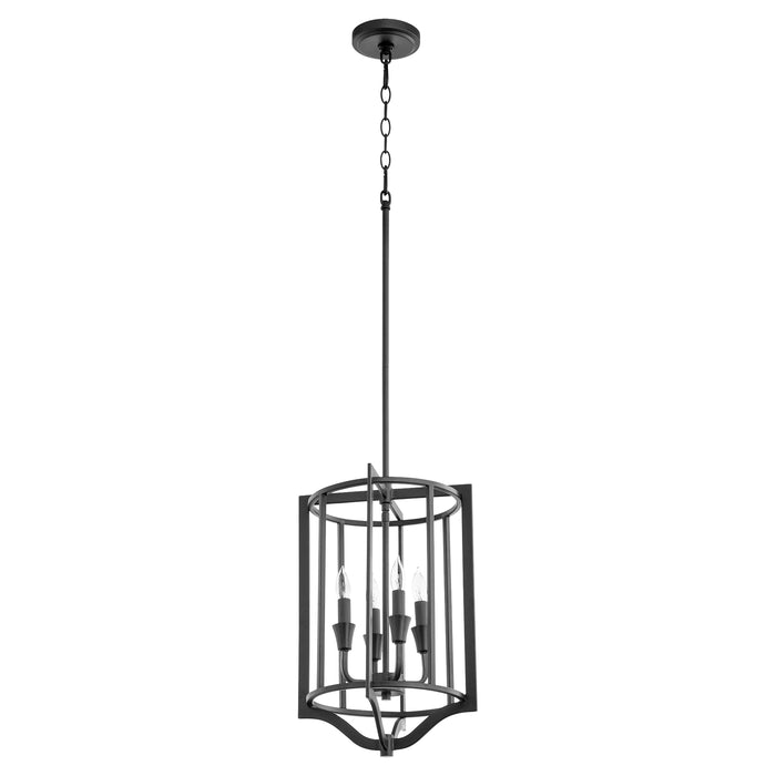 Quorum Home Quorum - 6814-4-69 - Four Light Pendant - Textured Black