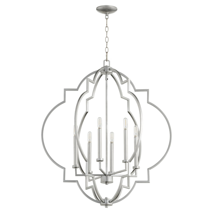 Quorum Home Quorum - 6842-6-64 - Six Light Pendant - Classic Nickel