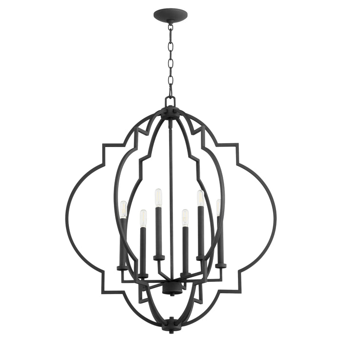 Quorum Home Quorum - 6842-6-69 - Six Light Pendant - Textured Black