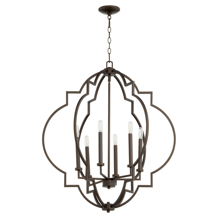 Quorum Home Quorum - 6842-6-86 - Six Light Pendant - Oiled Bronze