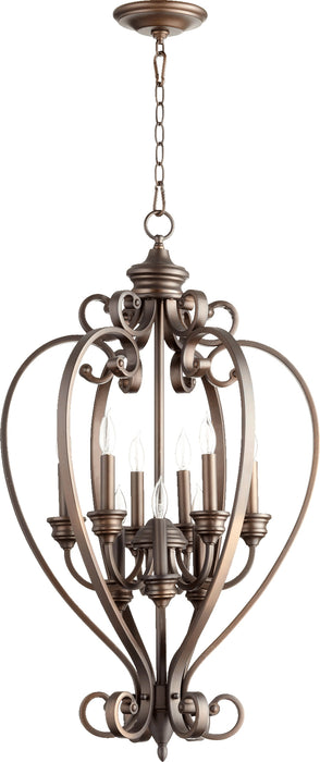 Quorum Home Quorum - 6854-9-86 - Nine Light Entry Pendant - Oiled Bronze