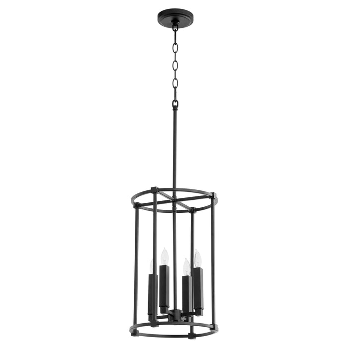 Quorum Home Quorum - 686-4-69 - Four Light Entry Pendant - Textured Black