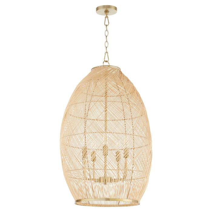 Quorum Home Quorum - 6900-5-80 - Five Light Pendant - Aged Brass