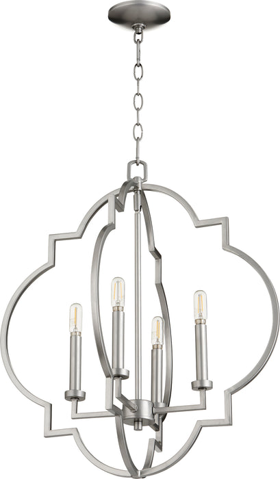 Quorum Home Quorum - 6942-4-64 - Four Light Pendant - Classic Nickel