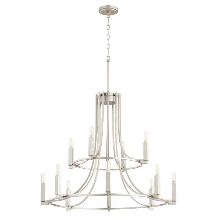 Quorum Home Quorum - 696-12-65 - 12 Light Chandelier - Satin Nickel