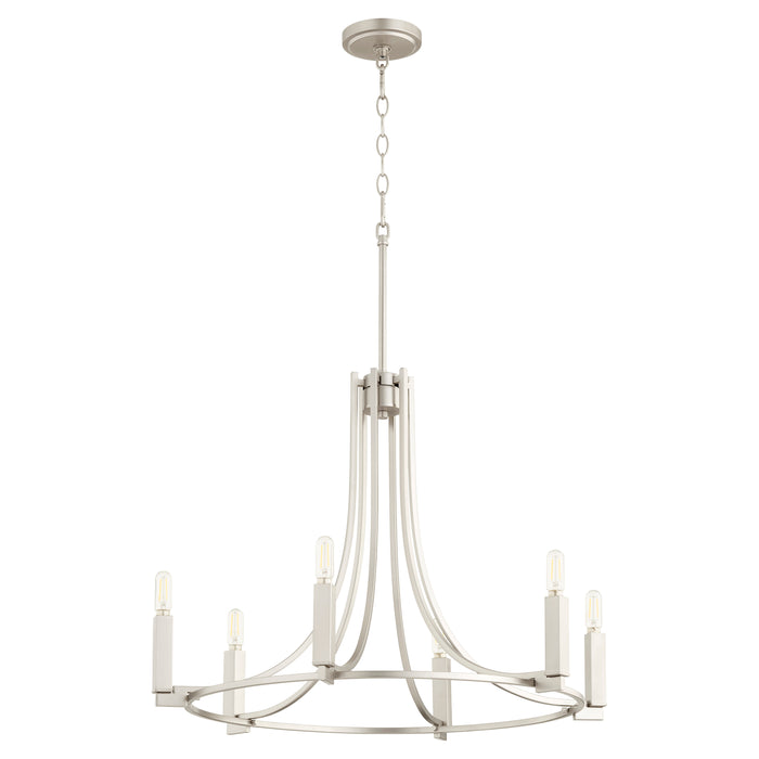 Quorum Home Quorum - 696-6-65 - Six Light Chandelier - Satin Nickel