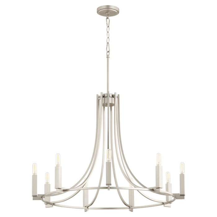 Quorum Home Quorum - 696-9-65 - Nine Light Chandelier - Satin Nickel