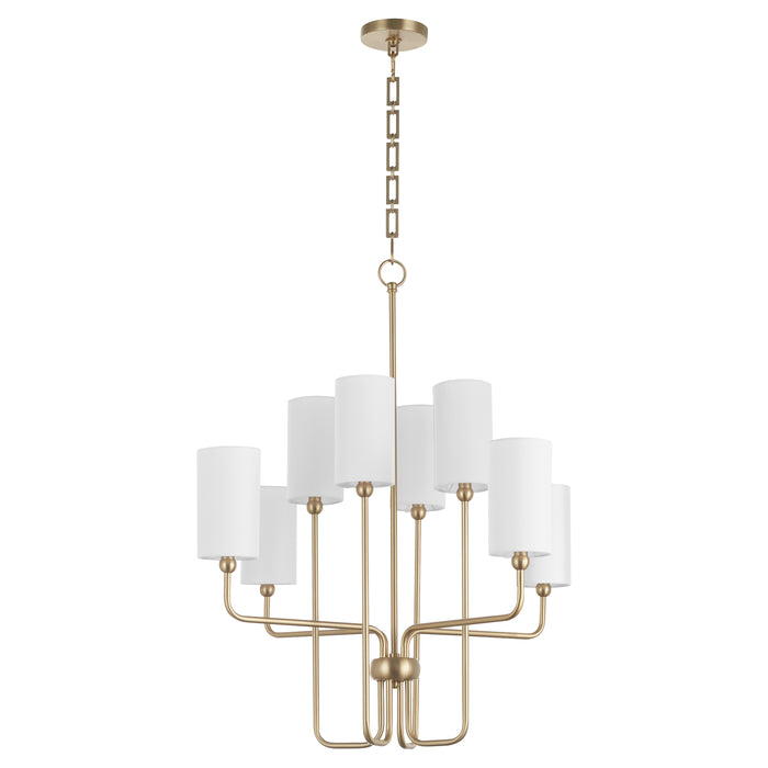 Quorum Home Quorum - 698-8-80 - Eight Light Chandelier - Aged Brass