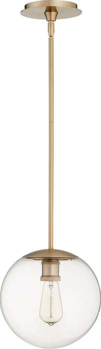 Quorum Home Quorum - 80-10-80 - One Light Pendant - Aged Brass