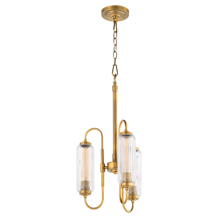 Whitmire 3 Light Pendant - Brushed Brass