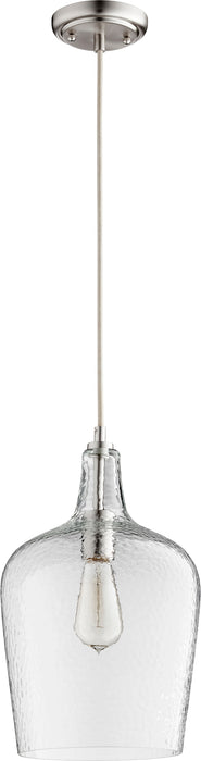 Quorum Home Quorum - 8043-65 - One Light Pendant - Satin Nickel