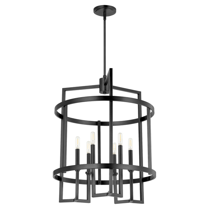 Quorum Home Quorum - 8174-6-59 - Six Light Entry - Matte Black