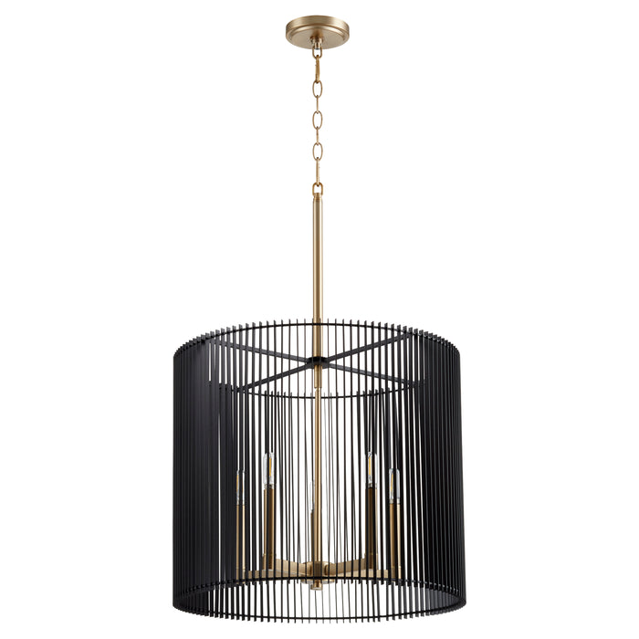 Quorum Home Quorum - 819-5-80 - Five Light Pendant - Aged Brass