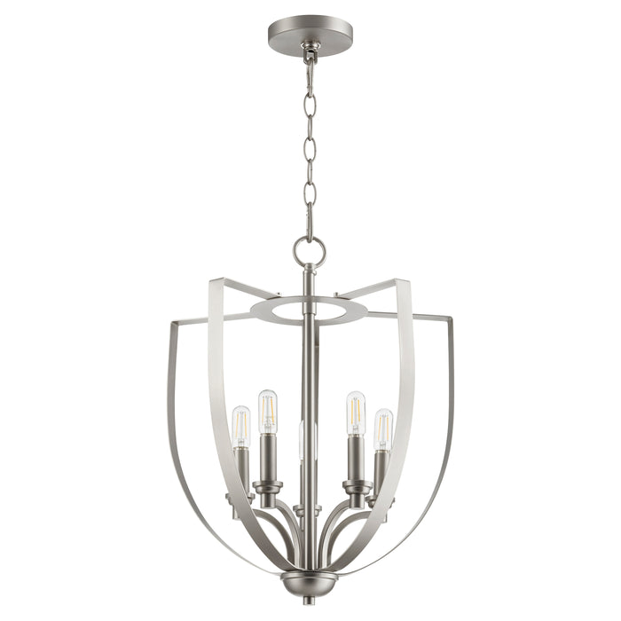 Quorum Home Quorum - 8202-5-65 - Five Light Entry Pendant - Satin Nickel