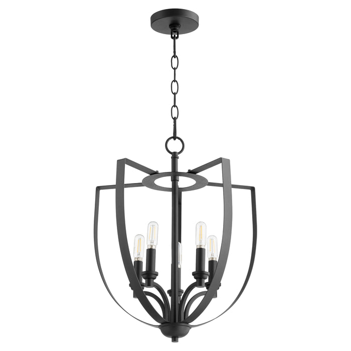 Quorum Home Quorum - 8202-5-69 - Five Light Chandelier - Textured Black