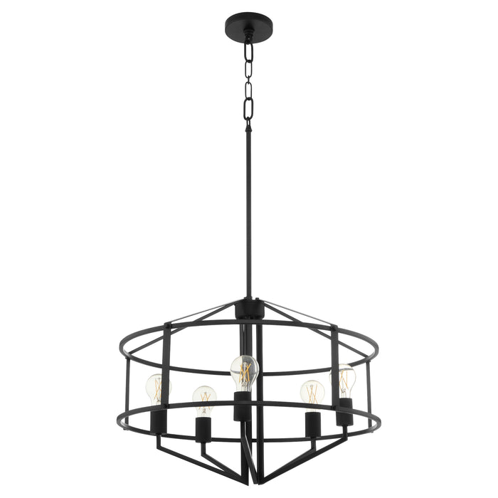 TOBIN 24" 5 Light Pendant - Matte Black