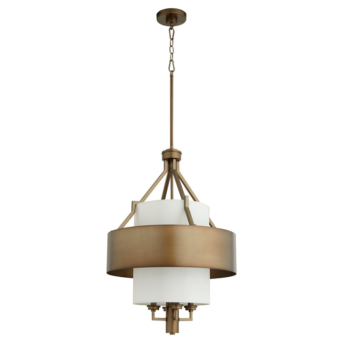 Quorum Home Quorum - 872-81 - Four Light Pendant - Dark Brass