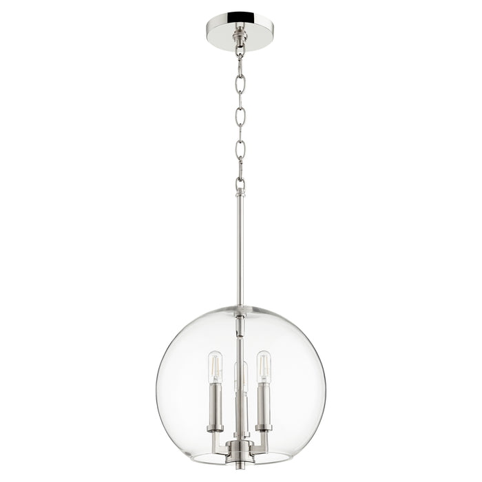 Quorum Home Quorum - 873-3-62 - Three Light Pendant - Polished Nickel
