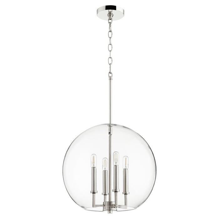 Quorum Home Quorum - 873-4-62 - Four Light Pendant - Polished Nickel