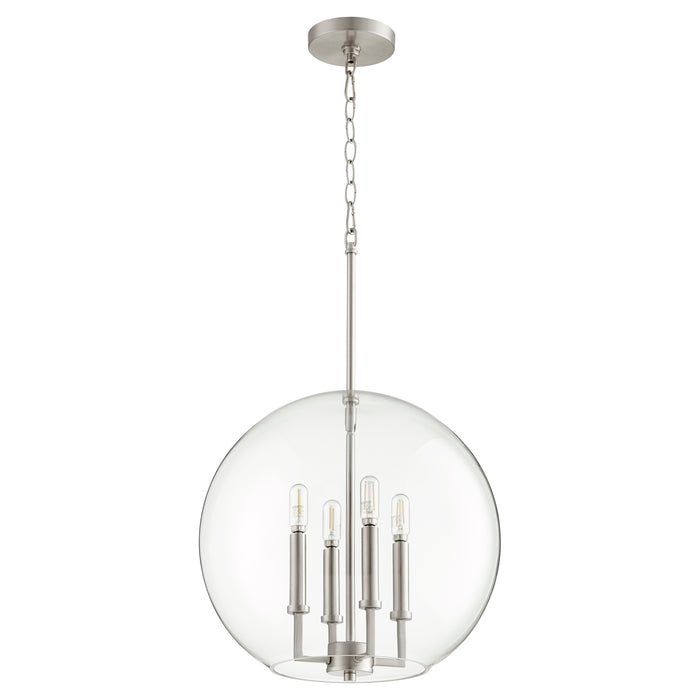 Quorum Home Quorum - 873-4-65 - Four Light Pendant - Satin Nickel