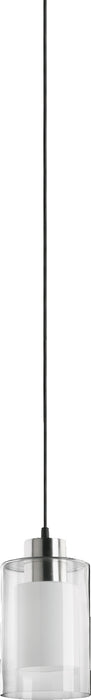 Quorum Home Quorum - 882-65 - One Light Pendant - Satin Nickel Clear and White