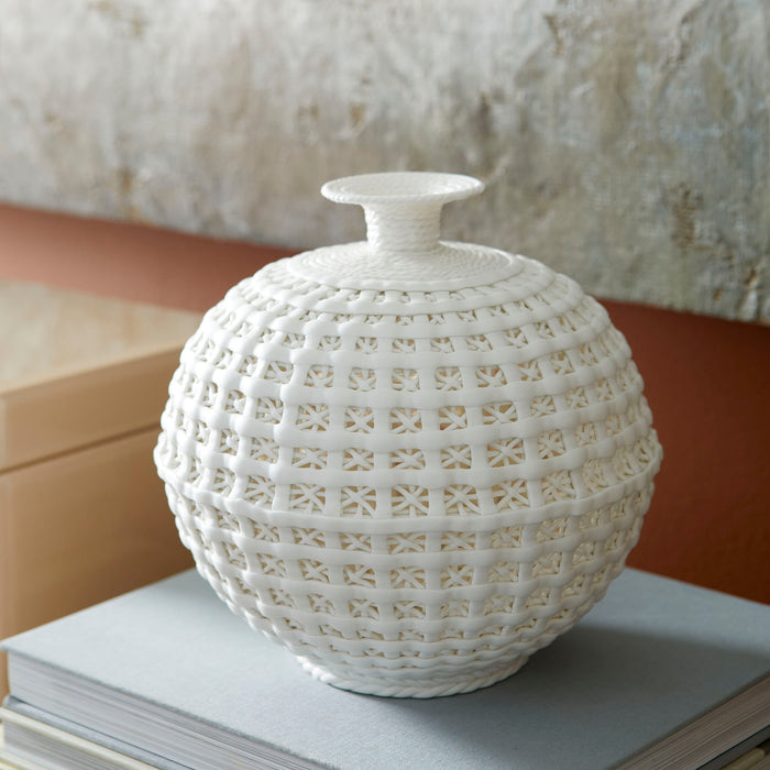 Quorum Home Cyan - 04440 - Vase - Matte White