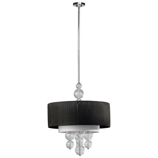 Quorum Home Cyan - 04626 - Four Light Pendant - Chrome