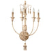 Quorum Home Cyan - 04636 - Four Light Wall Bracket - Persian White