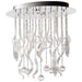 Quorum Home Cyan - 04668 - Four Light Pendant - Chrome